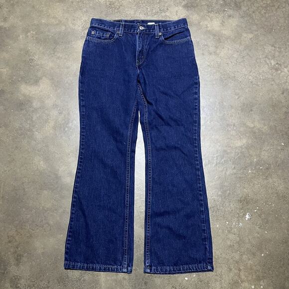 Vintage 90s Levi's 515 Dark Wash Low Rise Bootcut Jean 30x28 - Picture 1 of 4